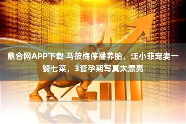 鼎合网APP下载 马筱梅停播养胎，汪小菲宠妻一餐七菜，3套孕期写真太漂亮